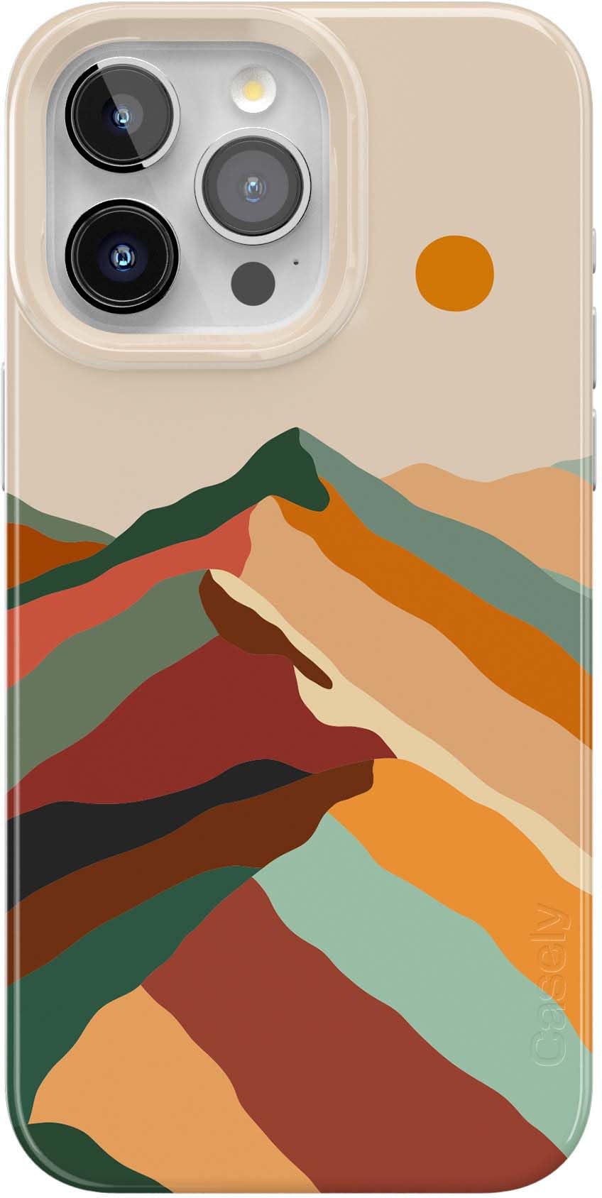 Casely iPhone 15 Pro Case | Fit Check | Neutral Checkerboard | Compatible with MagSafe | Classic Ultra Slim Design