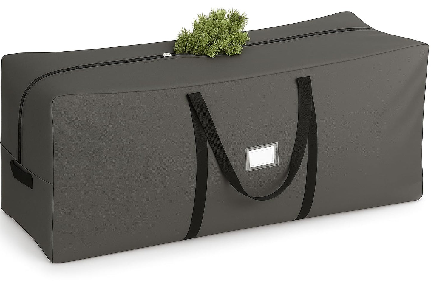 PEULEX 9 Foot Christmas Tree Storage Bag – Extra Large Christmas Tree Storage Container for Artificial Trees up to 9ft, Heavy-Duty 600D Oxford Fabric, Reinforced Handles, Durable Zippers, Gray