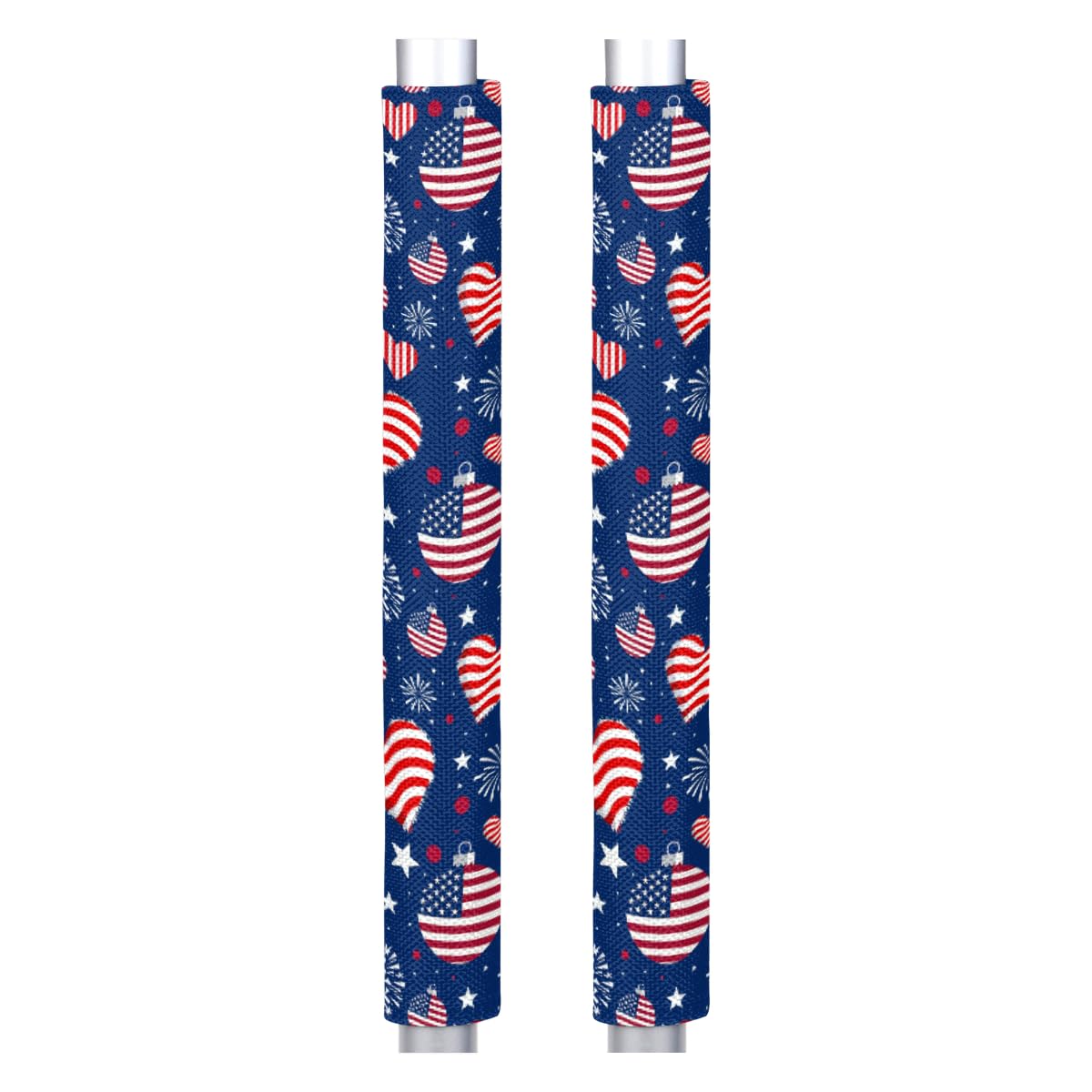 Pardick Refrigerator Door Handle Covers Set of 2, Patriotic Fridge Handle Cover Washable Fridge Dishwasher Door Spring Decor Protector Handle Cover, Keep Your Kitchen Appliance Clean