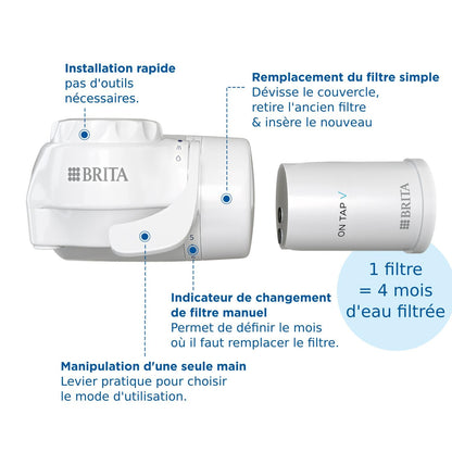 BRITA ON TAP V System, White, One Size