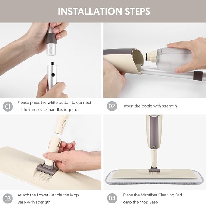 Spray Mops for Floor Cleaning: MEXERRIS Wet Mop