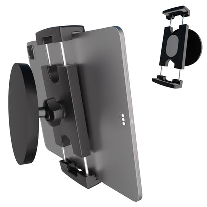 VasSmtCPH Magnetic Tablet Holder Fridge Tablet Mount for Cabinet Whiteboard Gym Warehouse and More fits 4.7-12.9 inch Phones and Tablets, 360°Adjustable 3.5" Magnetic Base