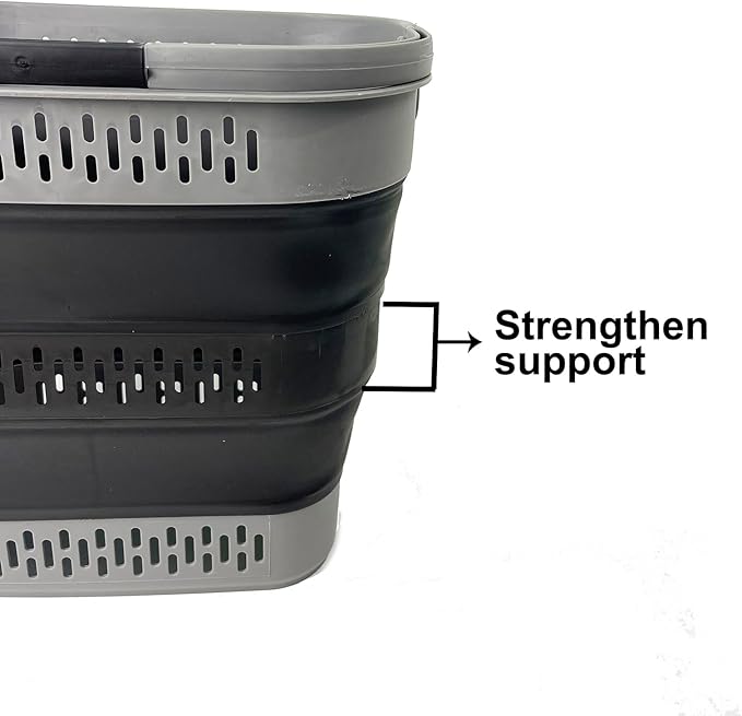 SAMMART 38L Collapsible Plastic Laundry Basket