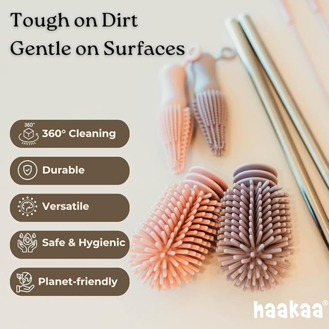 Haakaa Silicone Cleaning Brush – Household Cleaning Brushes