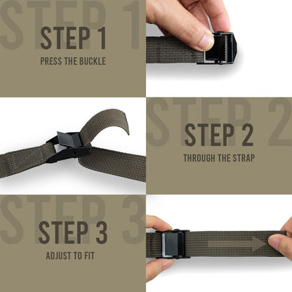 upperosey Trail Camera Straps 8 Packs, Game Cam Mounting Straps w/Durable Alloy Buckle, 6 ft. Long Nylon Utility Strap for Hanging Deer Camera, 25mm Width (Brown)