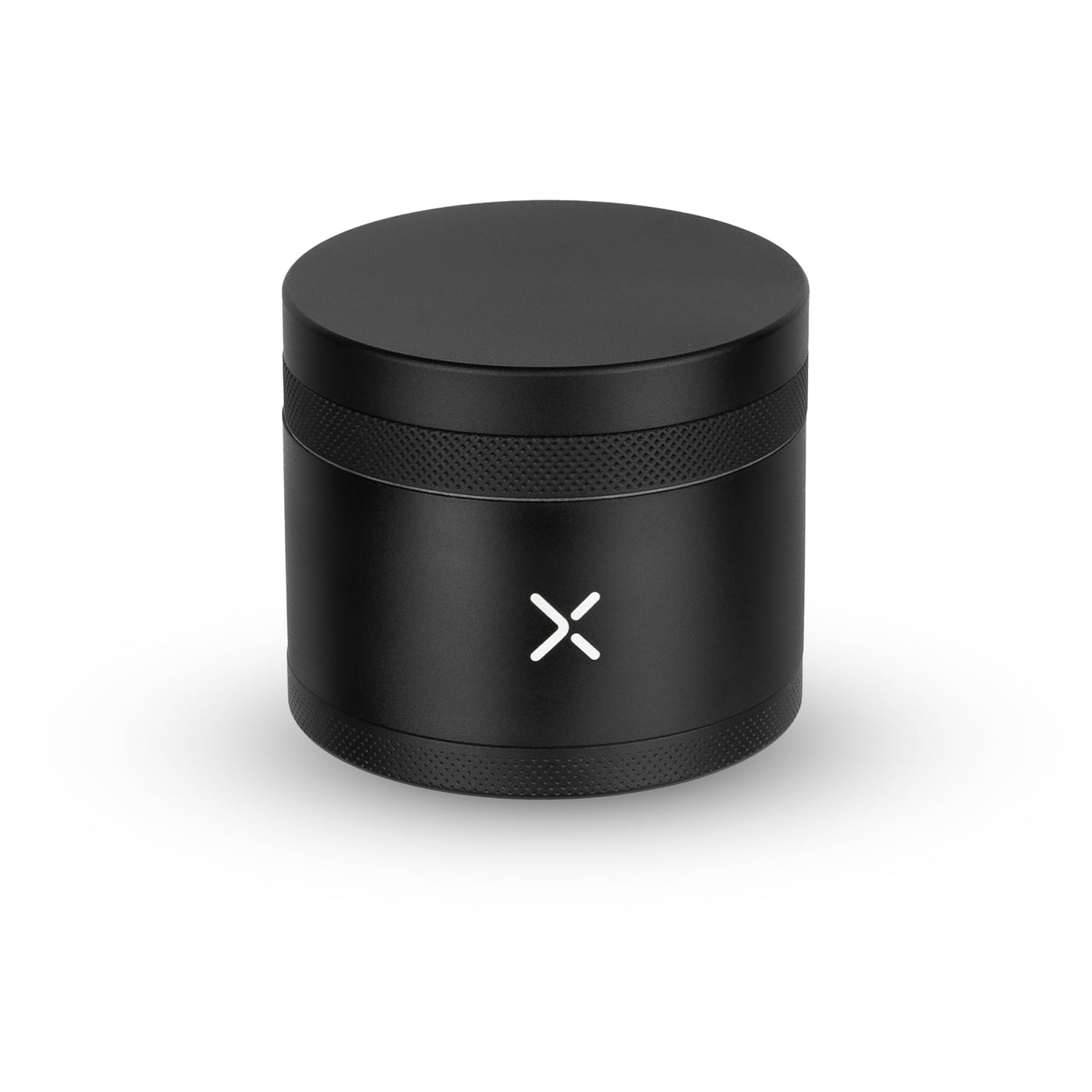 MillX Premium Toothless 2.5 Inch Aluminum Spice & Herb Grinder, Extra Storage Compartment, Manual Kitchen Use, Jam-free and Smooth Grinder (Matte Black)