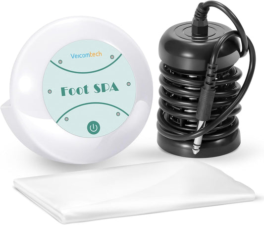 Ionic Detox Foot Bath Machine, Foot Detox Spa Ion Cleanse Chi Machine for Home Use Beauty Club Salon, Regain Health & Vitality with 5 Liners （Tub Not Include）