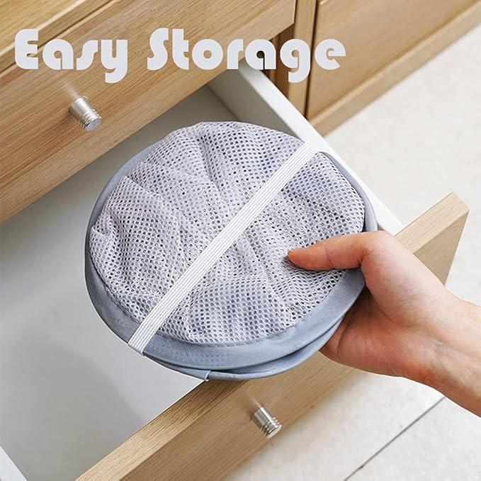 Mesh Collapsible Small Wall Laundry Baskets，Hanging Laundry Hamper，for Hotel