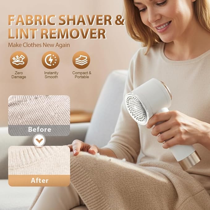 Rechargeable Fabric Shaver for Clothing