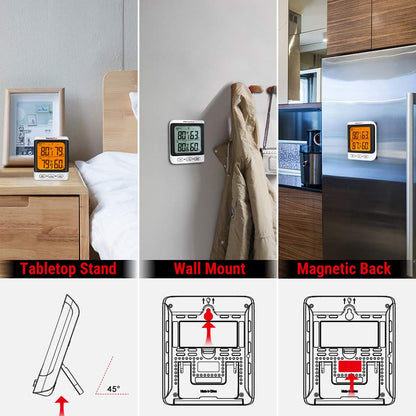 ThermoPro Indoor Outdoor Thermometer Wireless, 500 ft Outside Thermometer with Cold-Resistant Sensor, Outdoor Thermometers for Patio Waterproof with 3.3" LCD Display, Backlit Outdoor Temperature Gauge