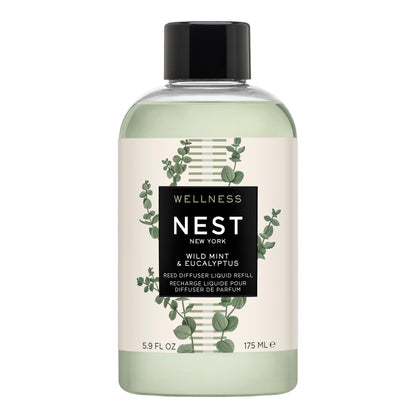 NEST New York Reed Diffuser Liquid Refill, Sicilian Tangerine - 5.9 fl oz - Fragrance for Up to 90 Days - Flame Free