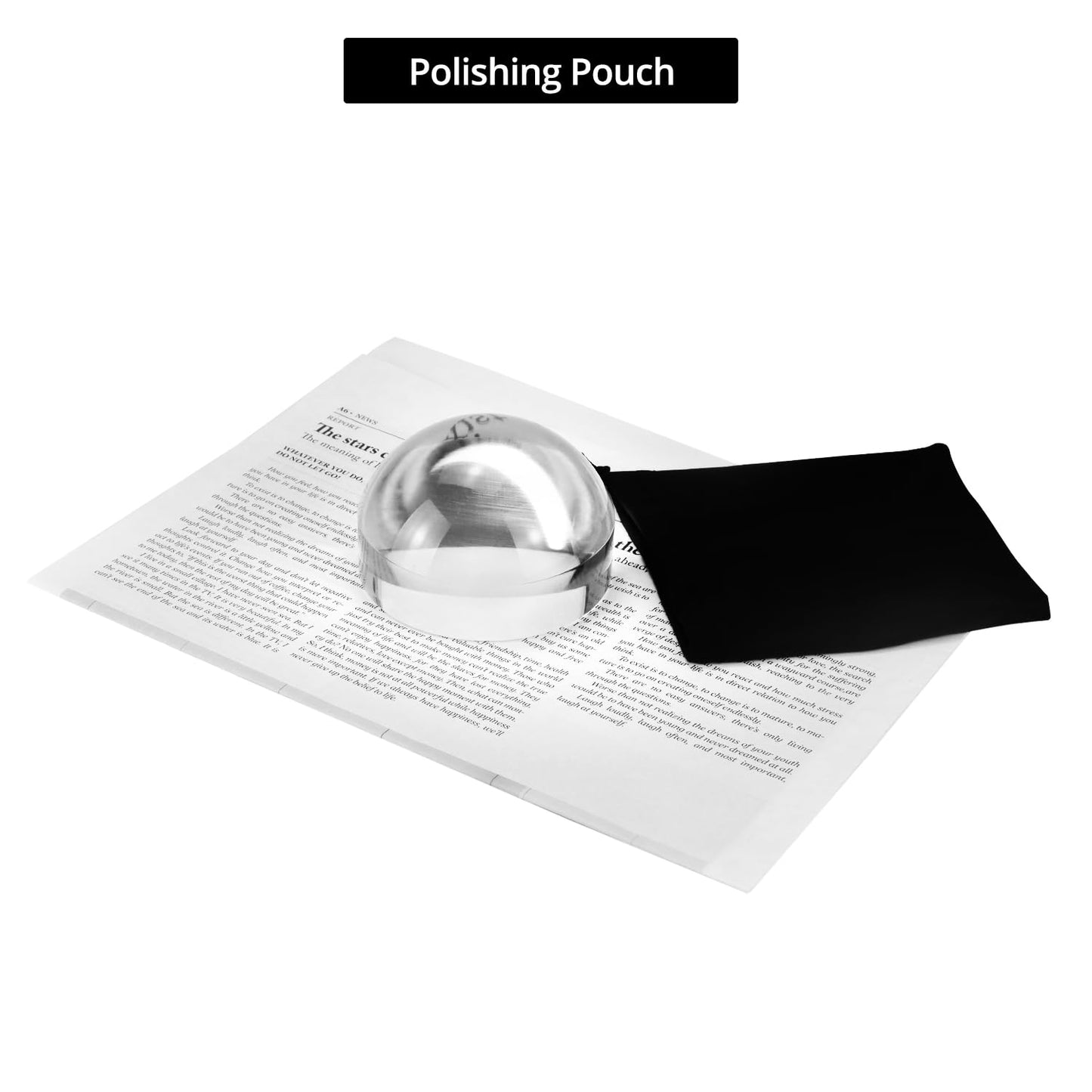 QWORK Acrylic Paperweight Magnifier 4X- Domed Reading Magnifying Glass (4-Inch) for Reading, Inspection, Books, Newspapers, Maps