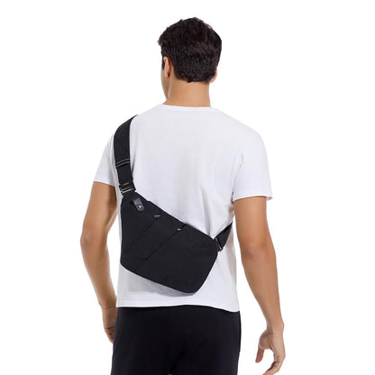 VADOOAnti Theft Sling Bag, Mens Travel Bag, Crossbody Shoulder Bags Slim Multi-Pocket Chest Daypack holiday essentials for Travel Outdoor