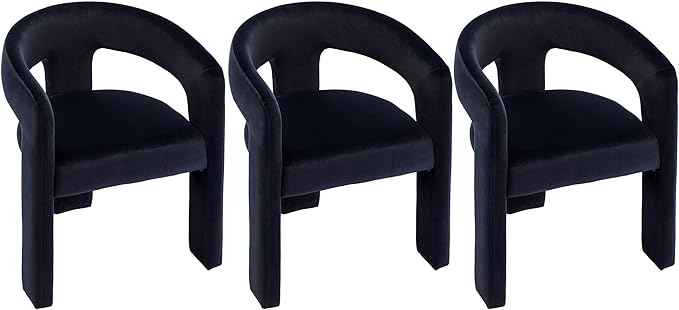 VESCASA Velvet Barrel Dining Chair