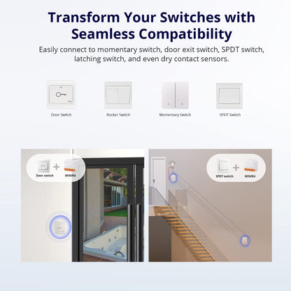 SONOFF MINIR4 10A Smart WiFi Extreme Wireless Light Switch,Universal DIY Module for Smart Home Automation Solution, Compatible with Alexa & Google Home Assistant, No Hub Required,4 Pack