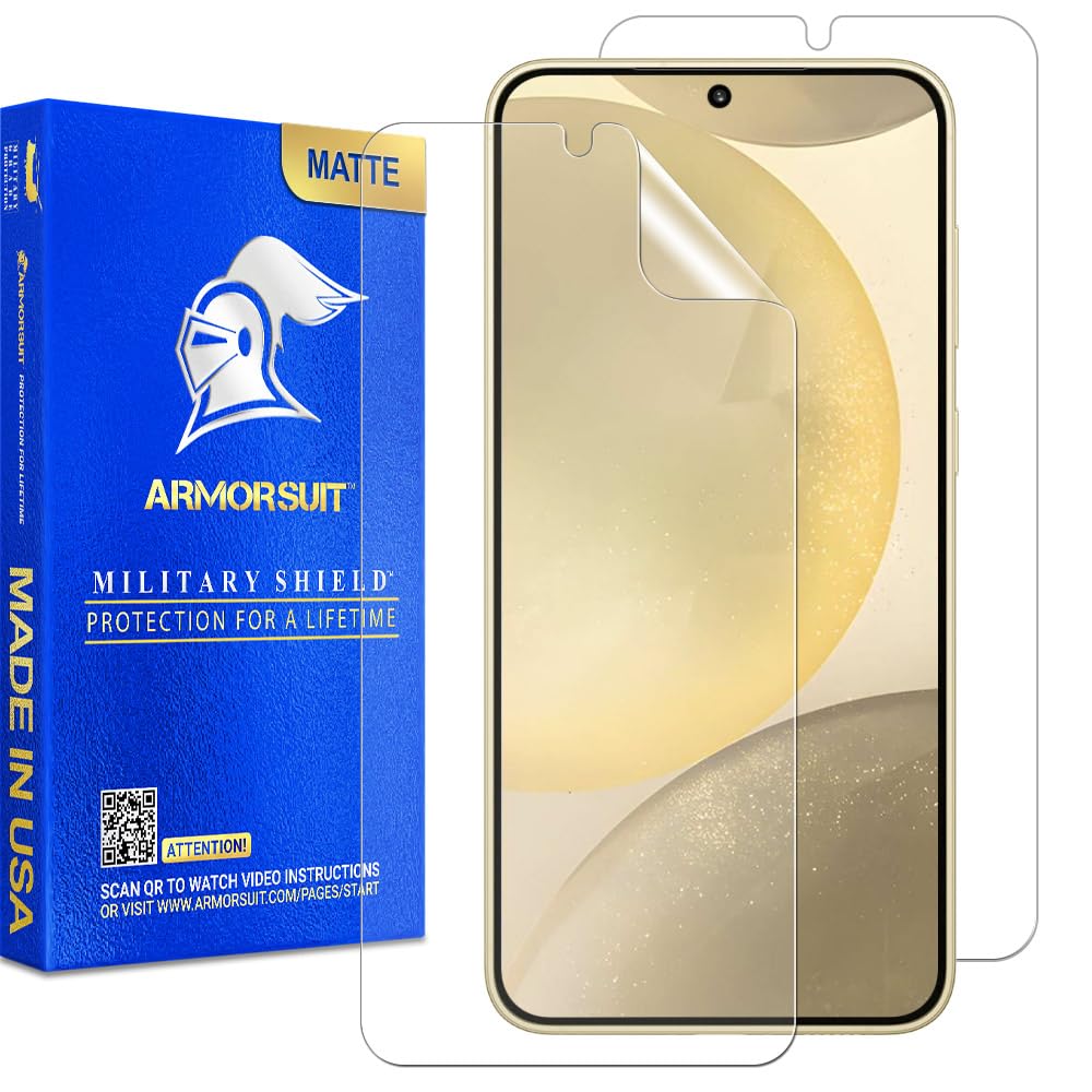 ArmorSuit 2 Pack for Samsung Galaxy S24 Ultra Screen Protector (6.8") Case Friendly MilitaryShield HD Clear Film - Made in USA