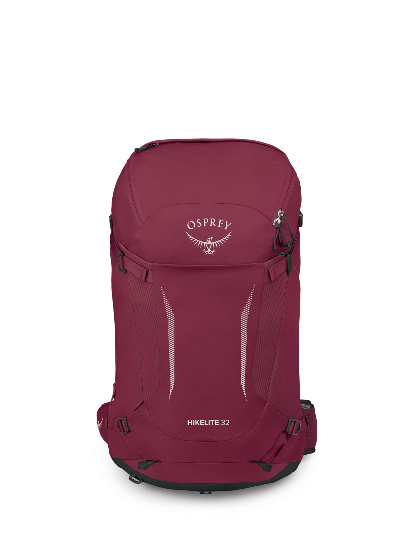 Osprey Hikelite 32L Lightweight Hiking Backpack - Durable Travel Daypack with Rain Cover for Men and Women, Chameleon/Black, M/L