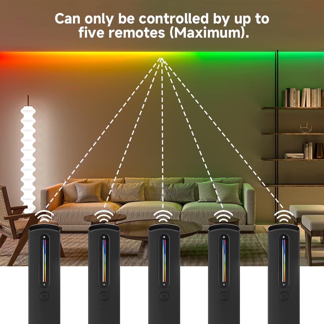 BTF-LIGHTING RC09RFB & C05RF RF 2.4GHz Wireless Tuya Controller Kit Magnetic Wall-Mounted, Dim Brightness/Color,Touch Slide Control for PWM(+ R G B W W) 6PIN SMD FCOB RGBCCT LED Strip DC5V DC12V DC24V