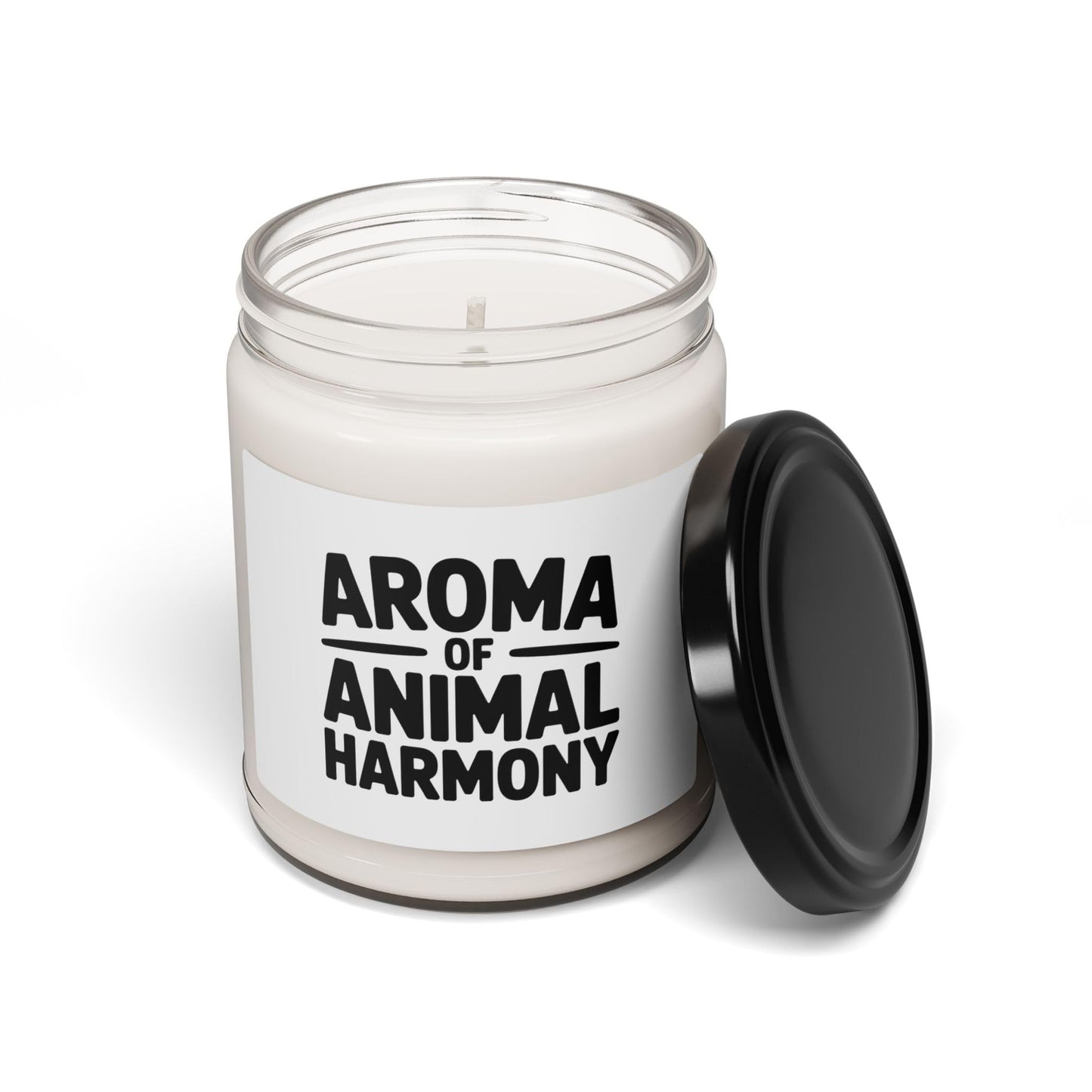 Aroma of Animal Harmony Scented Soy Candle, 9oz Natural Vegan Wax, Cotton Wick, Perfect for Home Decor Gifts