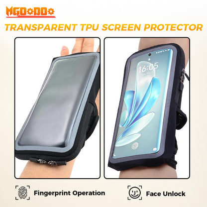 Phone Holder for Running, Wristbands and Forearm Phone Holder Compatible with iPhone 16/15/14/13/12/11 Plus Pro Max,for Ridding Jogging Running, Mobile Phone Armband Wrist Strap Bags Up to 6.9"