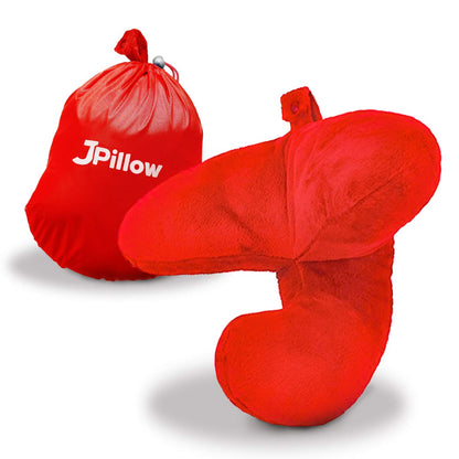 JPillow Travel Pillow for Airplanes – A Little Bulky, Expensive, and Takes a Couple of Minutes to Master, but Supports Your Head and Neck in Genuine Luxury – British Invention of The Year (Blue/Gray)