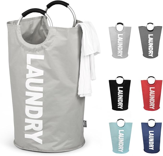 DOKEHOM 125L X-Large Collapsible Washing Laundry Basket Bag
