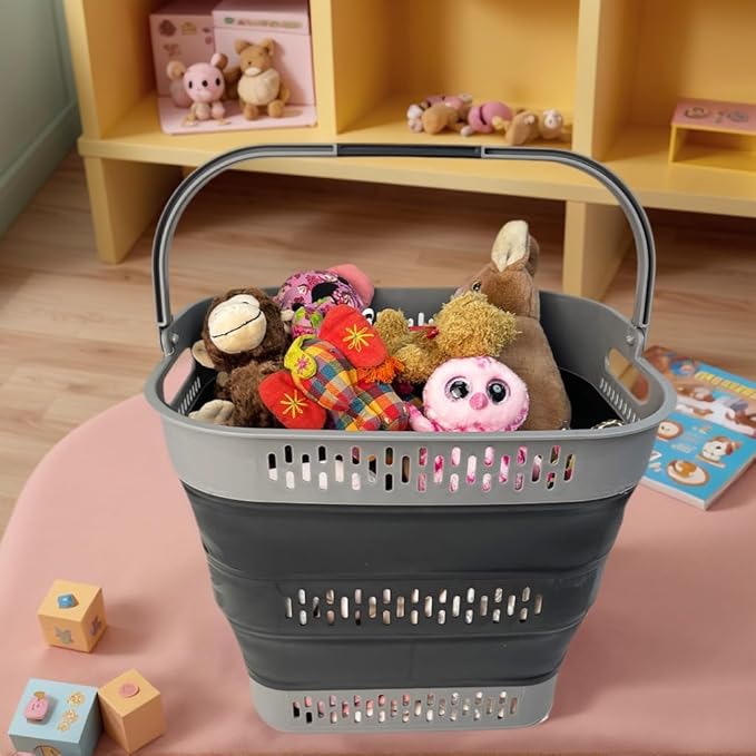 SAMMART 38L Collapsible Plastic Laundry Basket