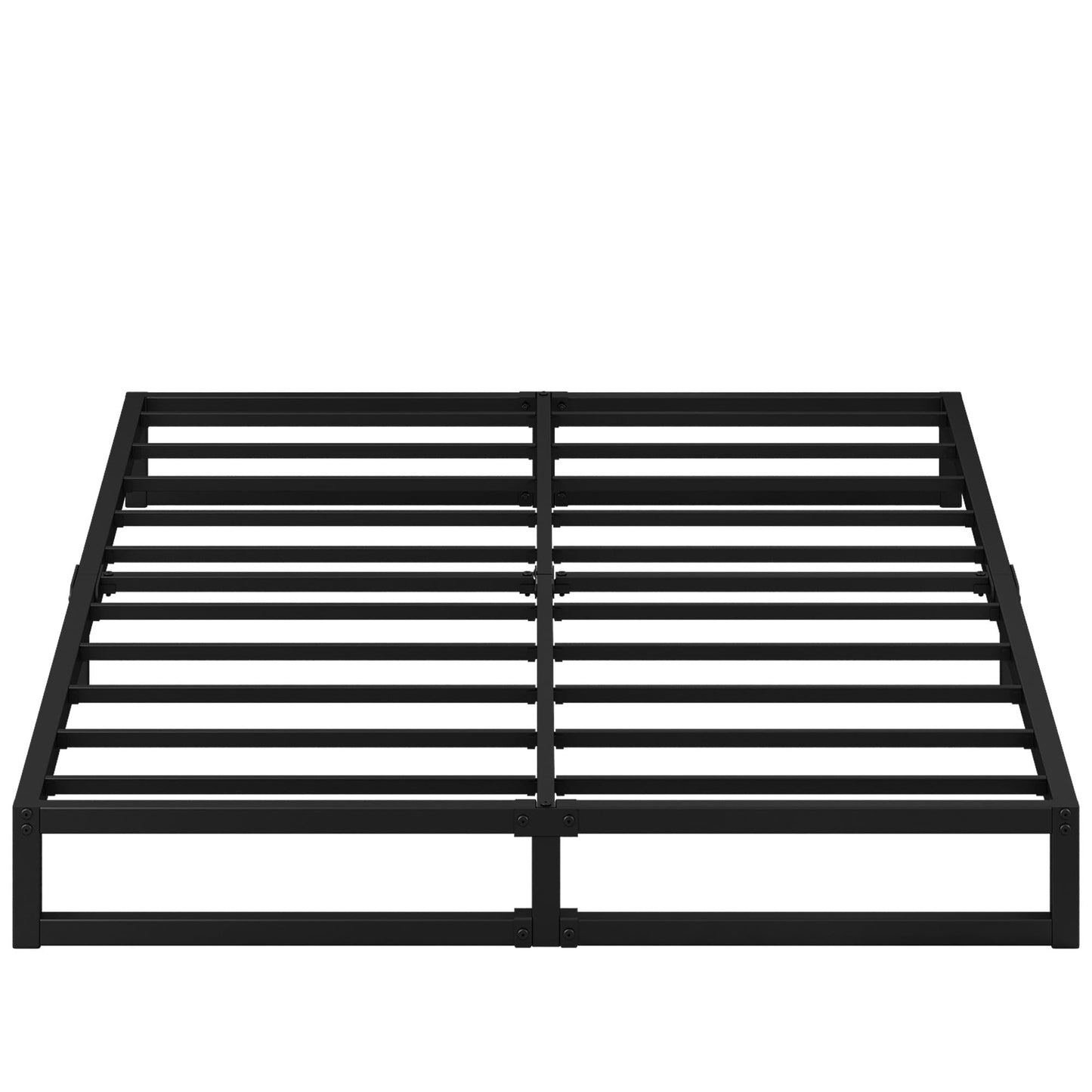 EMODA 7 Inch California King Bed Frames Heavy Duty Metal Cal King Platform with Steel Slats Support, No Box Spring Needed, Noise Free, Black