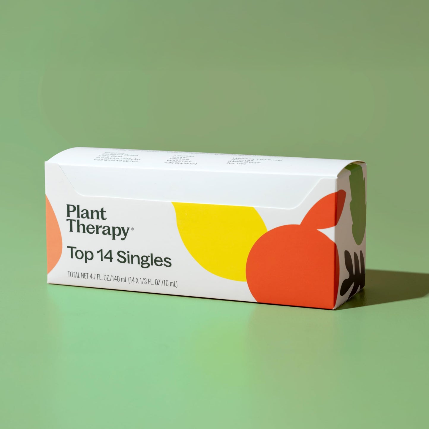 Plant Therapy Top 14 Singles Set Lavender, Eucalyptus, Peppermint, Orange Sweet, Lemon & More 100% Pure, Undiluted, Natural Aromatherapy for Topical Use & Diffusion, Therapeutic Grade 10 mL (1/3 oz)