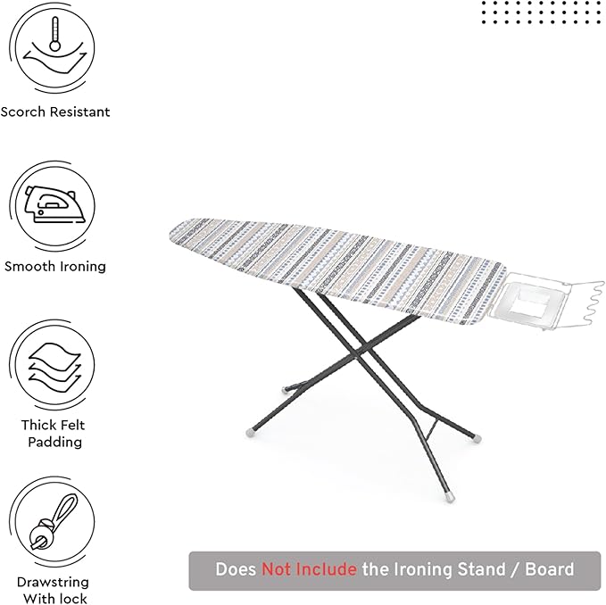 Encasa XO Ironing Board Cover and Pad 54"x18"