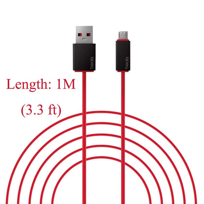 Original Replacement AUX Audio Cable Cord for Beats by Dre Headphones Solo/Studio/Pro/Wireless/Mixr with MIC Black+Replacement Charger Cable for Beats by Dr Dre and Pill
