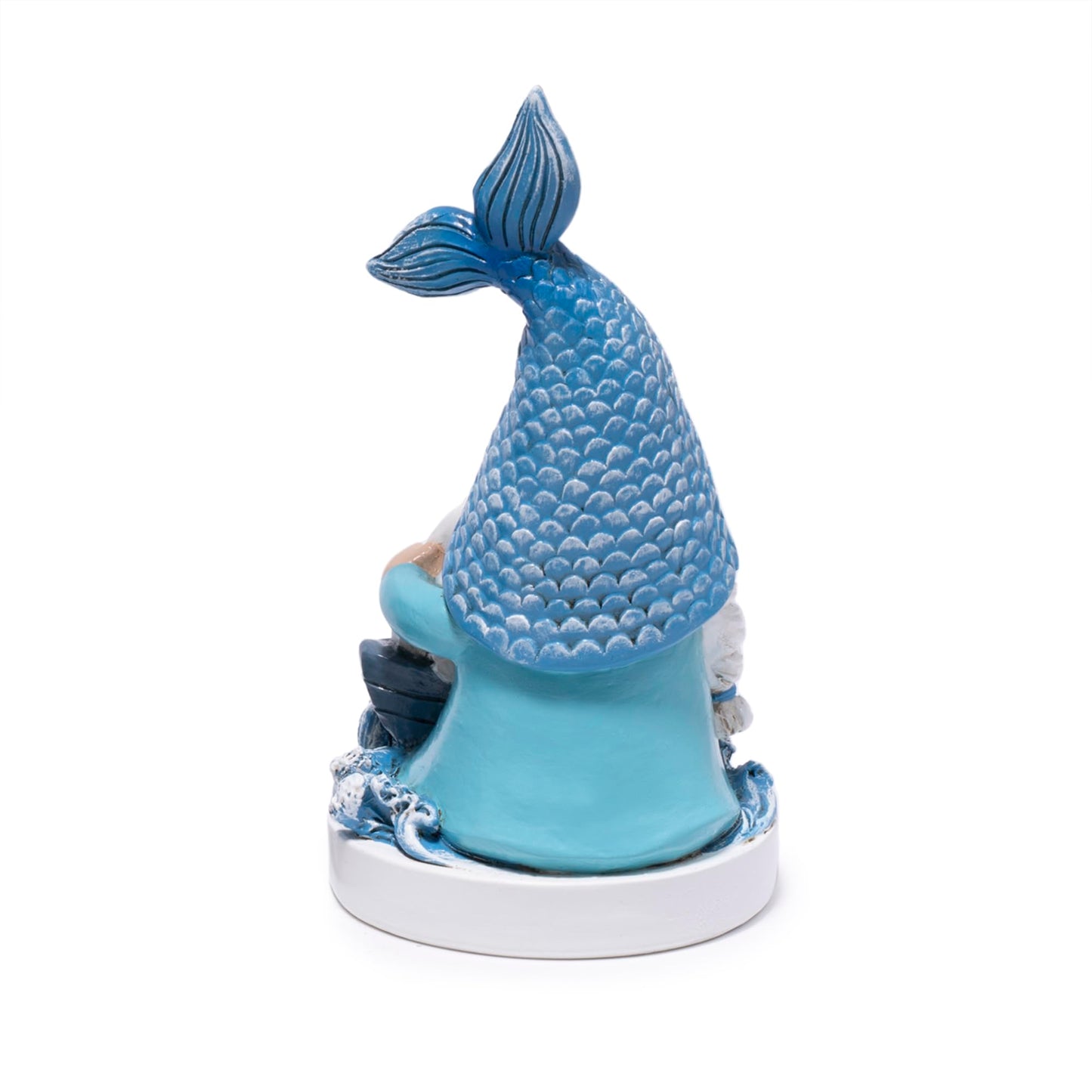 Hodao Ocean Gnome Coastal Decor Figurines Set – Nautical Beach Elf Statues with Sailboat Anchor Helm, Summer Coastal Home Decorations Gift for Bathroom Office Desk Shelf (Blue-Sailboat)