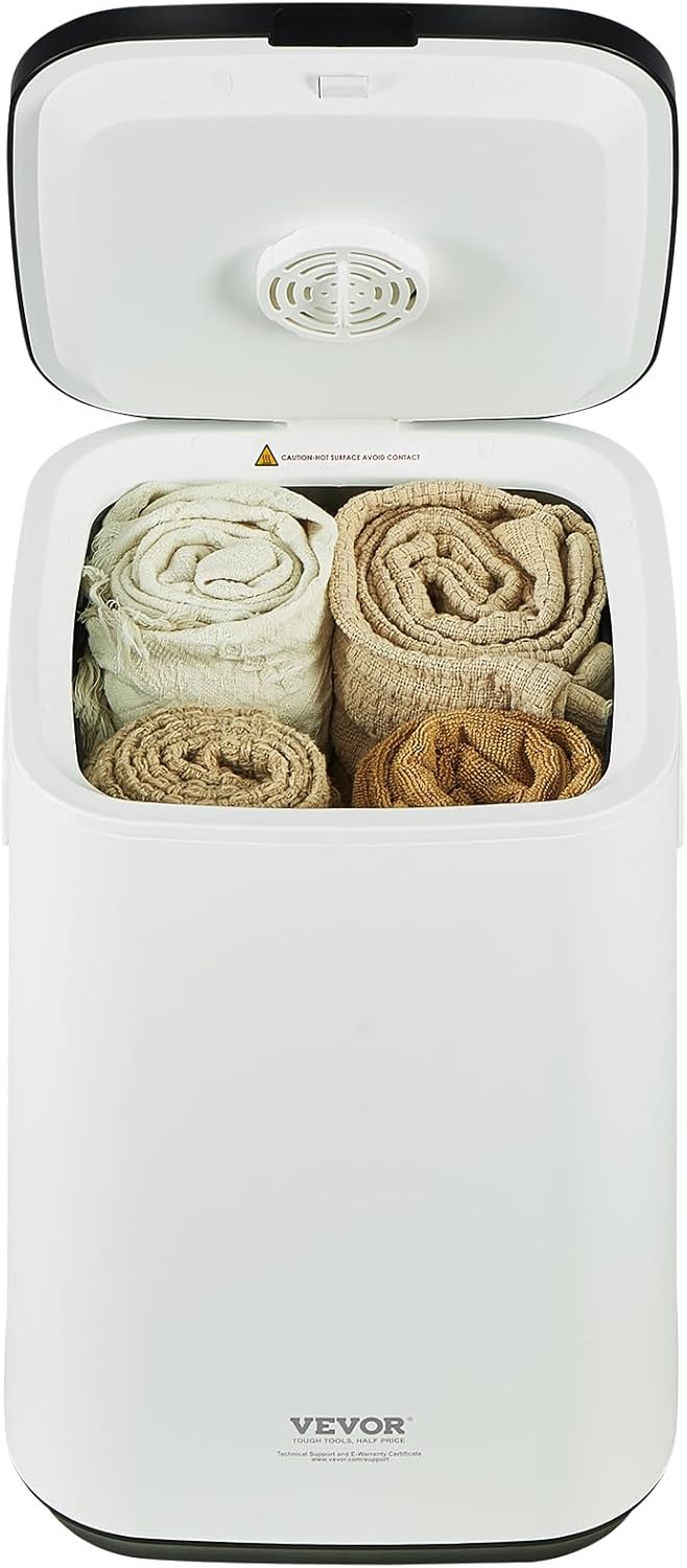 VEVOR Towel Warmers for Bathroom, Towel Warmer Bucket Auto Shut Off for Spa Fits up to 3 Oversized Towels, Blankets, Clothes, Bathrobes, PJ's and More