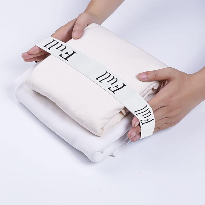 4PCS Bed Sheet Organizer Bands, Storage Labels and Sheet Keepers