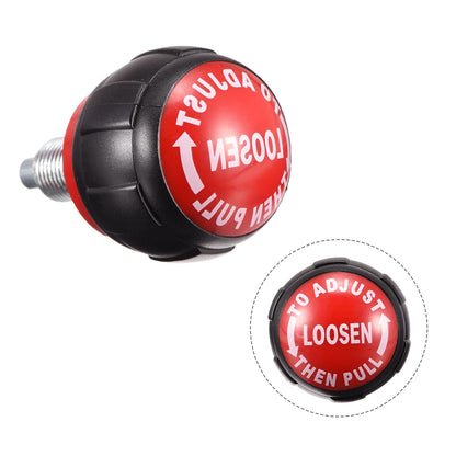 uxcell M16 Pull Pin Spring Knob Replacement Parts for Home Fitness Height Adjustment Screws Equipment Black Red 2pcs
