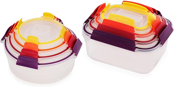 Joseph Joseph Nest Lock 16-piece Plastic BPA Free Food Storage Container Set