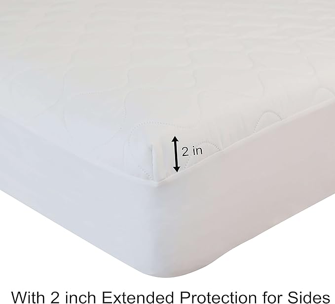 Quilted Waterproof Split Top California King Mattress Protector Pad