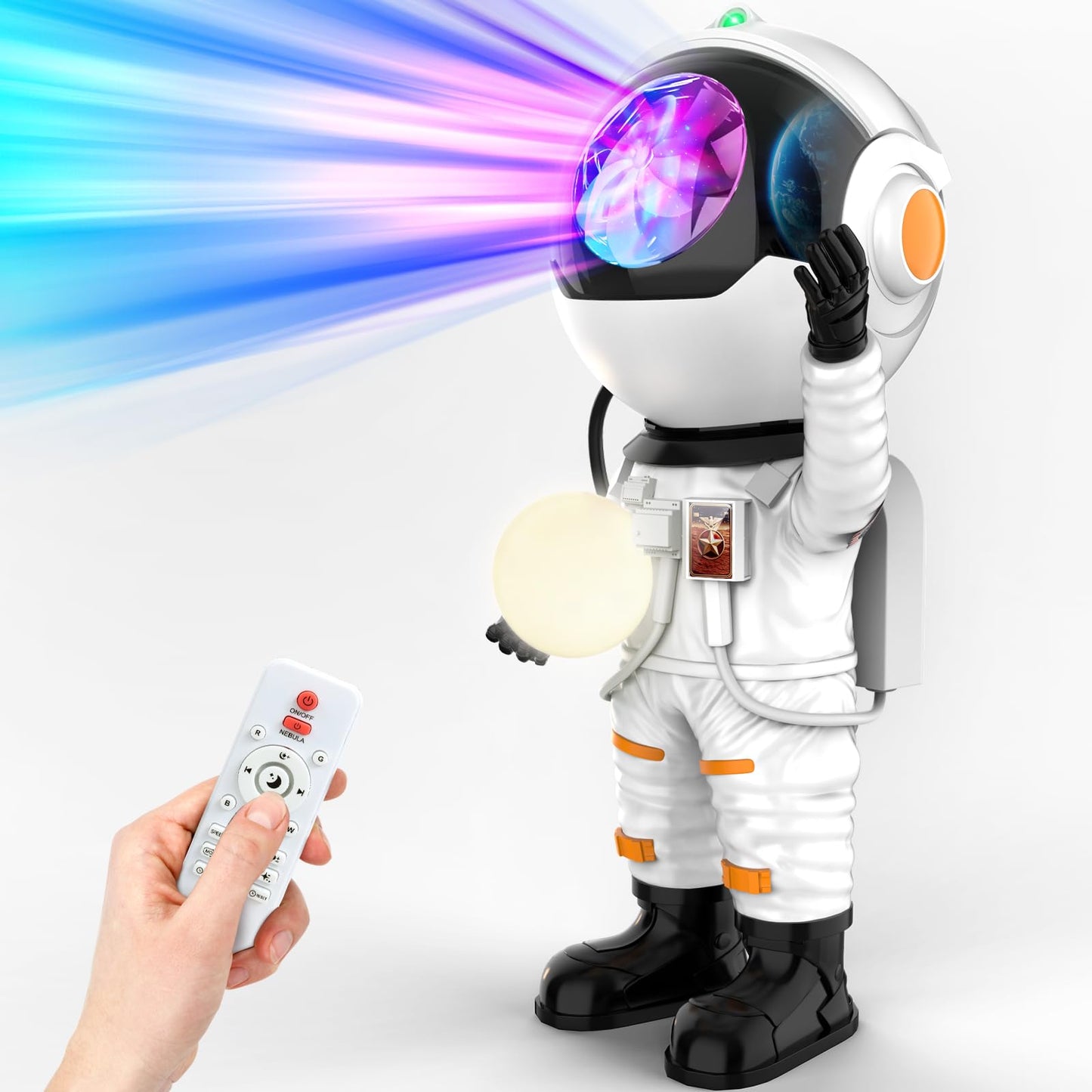 Rossetta Astronaut Galaxy Projector, Star Projector for Bedroom, LED Night Light for Kids Room with Timer and Remote, Gifts for Kids, Adults, Party, Birthday, Christmas, Easter