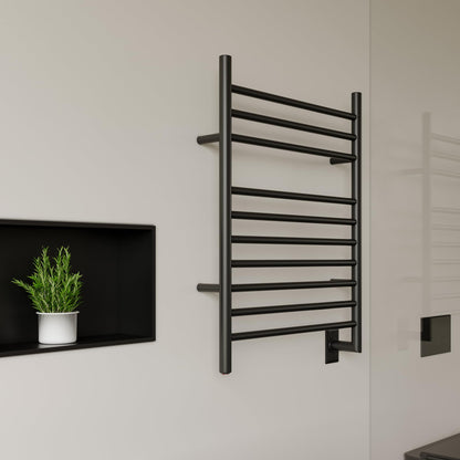 HEATGENE Towel Warmer Wall-Mounted Hardwired Heated Towel Rack Hot Towel Bar Brushed