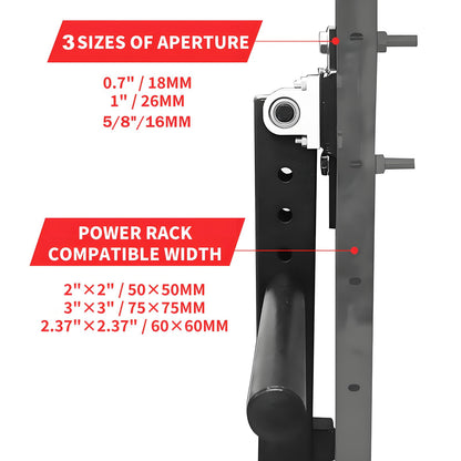 MARLANG Leg Extension and Curl Machine for Power Rack Attachments, Leg Extension Attachment for Home Gym, Leg Curl Attachment for Workout Equipment (5/8" / 16mm Hole)