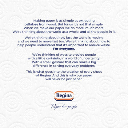 Regina Absorb Kitchen Towels – 8 Rolls Per Pack, Super Absorbent 2-ply Kitchen Towels, 75 Sheets Per Roll, Extra-large Sheets, 50percent More Than Previous XXL Products, Easy Open Pack