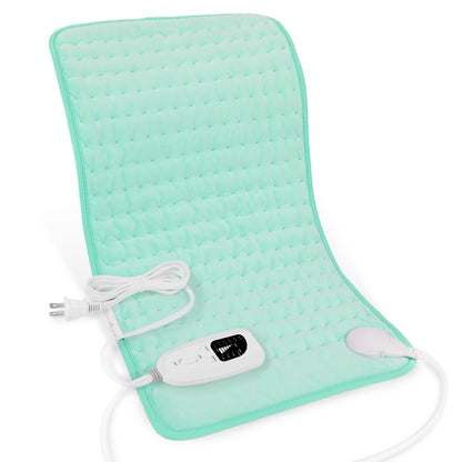 Heating Pad,Electric Heating Pads for Back,Neck,Abdomen,Moist Heating Pad for Shoulder,Knee,Arms,Legs,Dry/Moist Heat & Auto Shut Off,Birthday Gifts for Men and Women(Light Gray, 24''×12'')