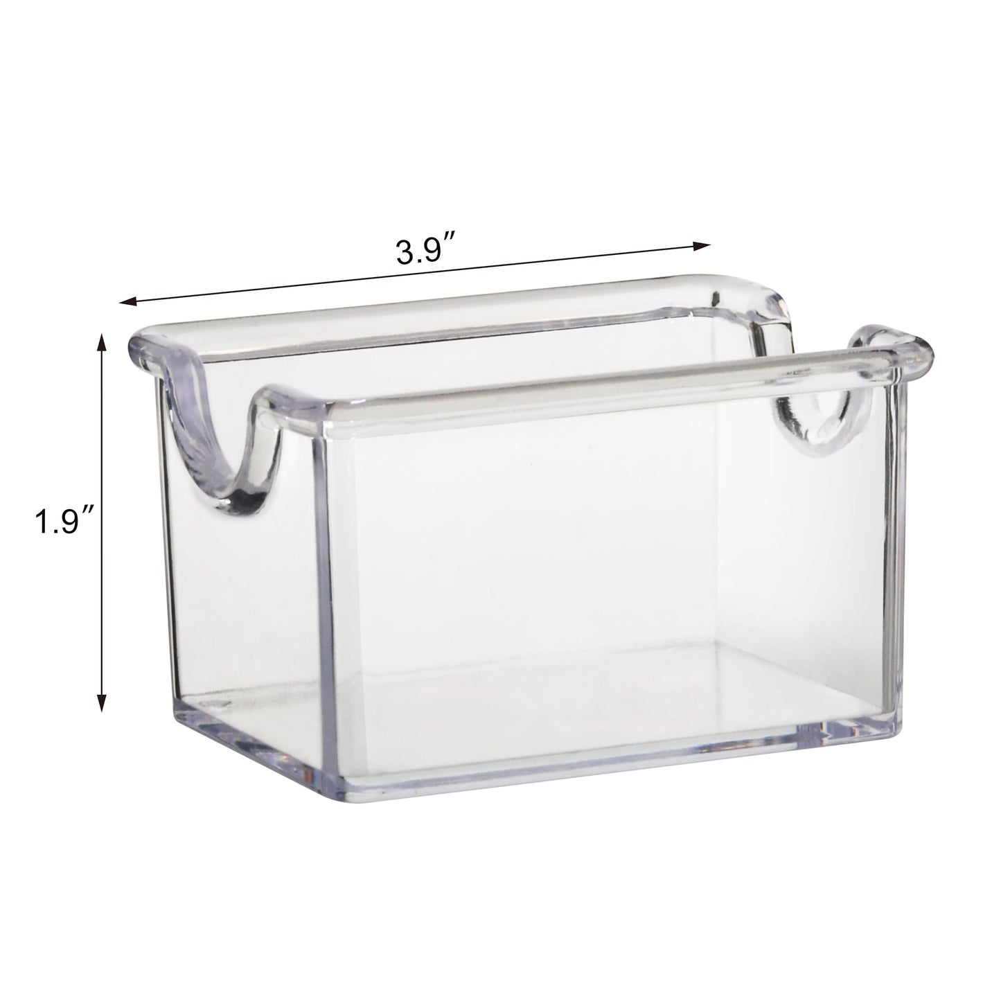 New Star Foodservice Plastic Sugar Packet Holder, Clear, Set of 12