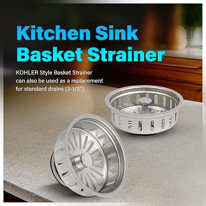 Highcraft 97353 Kitchen Sink Basket Strainer Replacement