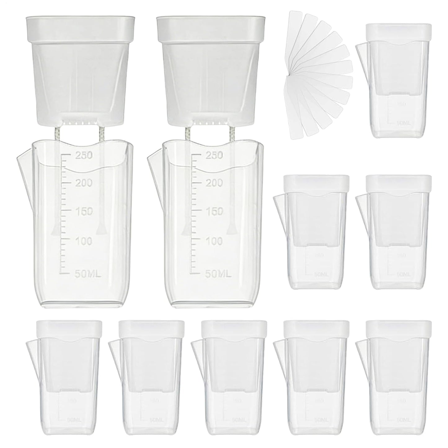 Flower Pots for Plants,Self-Watering Transparent Plant Planter | Mini Clear Flower Containers,for Semi-Hydro Propagation Cuttings Seedlings African Violets Balcony Bedroom Living Room