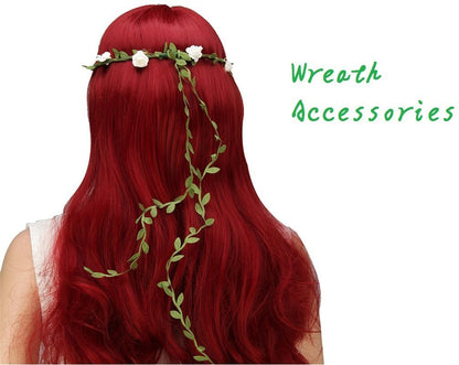 Hecaty 66 ft Leaf Ribbon, Artificial Eucalyptus Garland Rattan Leaf String, Decorative Jungle Wild Plant Green, Suitable for Baby Shower Home Wedding Party Balloon Garland Wreaths DIY Christmas Craft