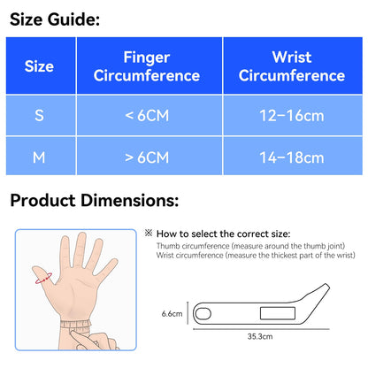 Goldeer Thumb Wrist Brace 1 Pair for Arthritis Pain Relief, Thumb Spica Splint for Carpal Tunnel, De Quervain’s Tenosynovitis & Tendinitis and TFCC, Lightweight Copper Compression Stabilizer Support for Men Women Left Right Hand（M, Black）