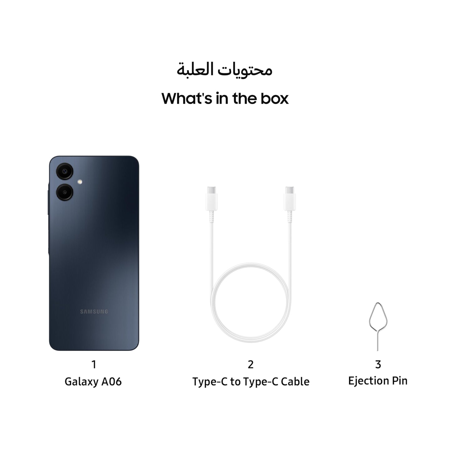 Samsung Galaxy A06 4G 4/64GB Unlocked & Sim free Smartphone Black.