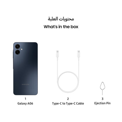 Samsung Galaxy A06 4G 4/64GB Unlocked & Sim free Smartphone Black.