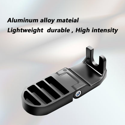 LOOEEL 1 Pair 15MM U Slot Bicycle Rear Pedals Folding Rear Seat Footrest Pedals Cycling Accessories for Mountain Bike, Folding Bicycle